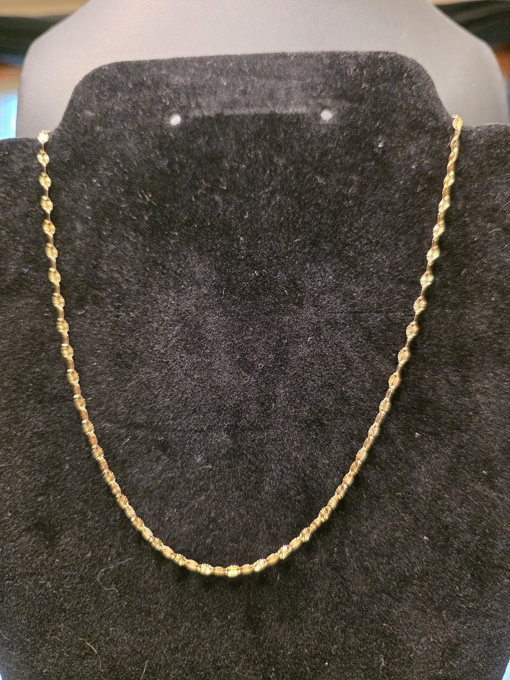 #380 Giani Bernini Gold Bead Necklace - Shiny Yellow Gold